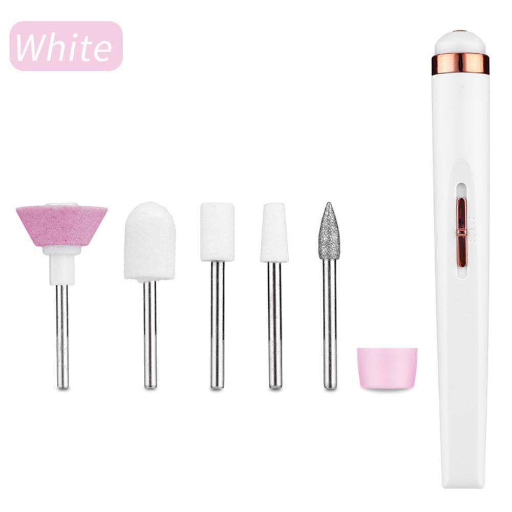 2nd Gear Nail Polishing Machine With LED Light Electric Manicure Art Pen Tools