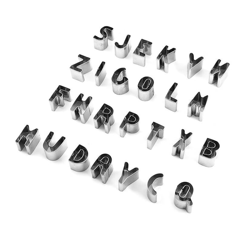 26-Letter Alphabet Cookie Cutters Set