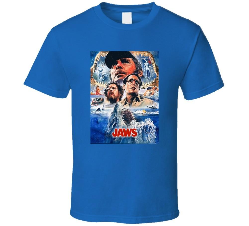 Jaws Tee 1970s Shark Thriller Movie T Shirt Unisex T-Shirt S