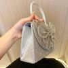 Bolso Plateado Nuevo Bolso de Diamantes Bolso de Barra para Fiesta Vestido de Noche Bolso de Cumpleaños Boda Banquete Bolso de Banquete