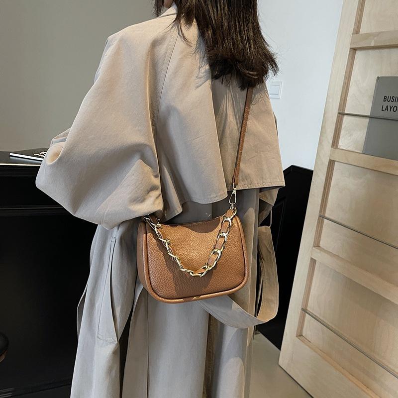 Trendy Popular Bags Women's Bags 2025 New Ins Versatile High-end Niche Messenger Bag Chain Portable Small Square Bag