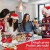 Christmas 6Pcs Mini Pie Molds, Hand Pie Molds, Cute Baking Supplies, Festive Pie Press & Pastry Molds for Holiday Parties & Baking (6)