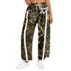 Women's Wide Leg Track Pants with High Waist Side Stripes Lightweight Parachute Pants with Pockets