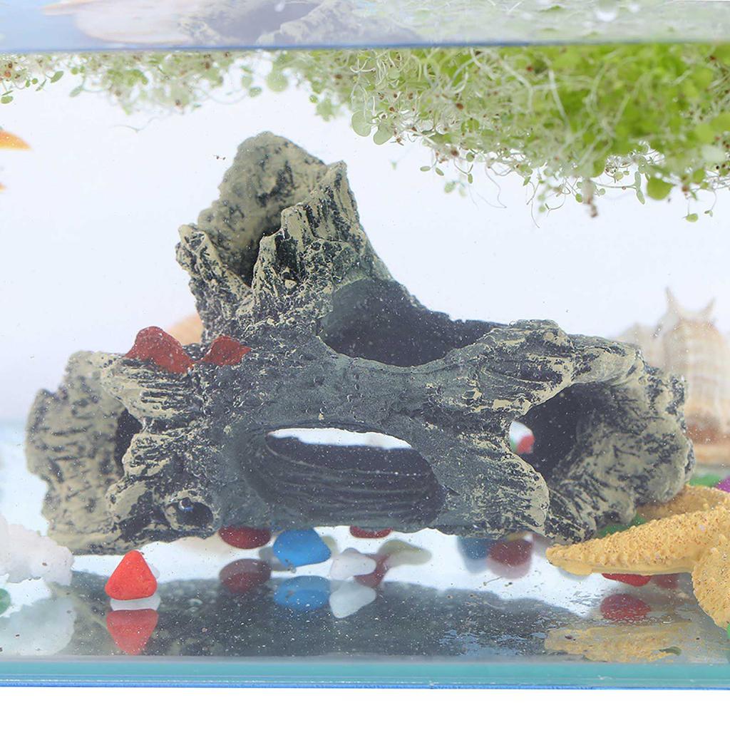 Aquarium Ornament Fish Tank Landscaping Underwater DIY Hide Cave Decor