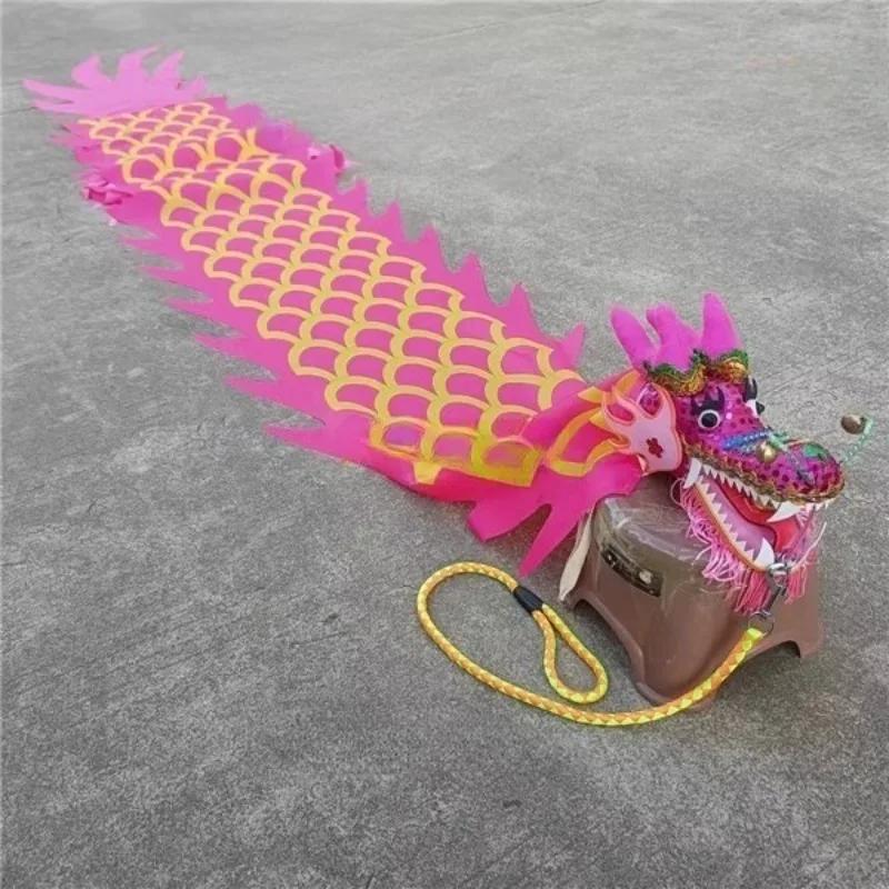 New Year Christams Outdoor Performance 4 Meters Chinese Silk Dragon Dance Products Fitness Dragon For Children Adults