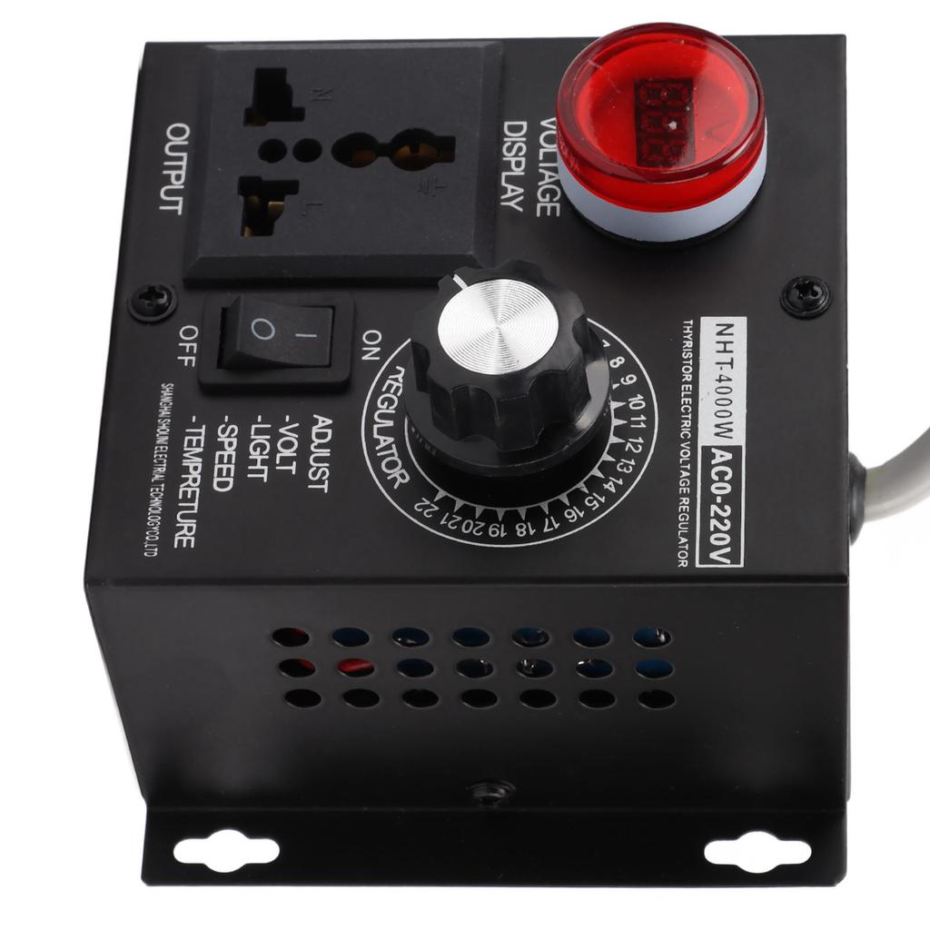 4000W SCR Electronic Voltage Regulator Motor Speed Controller Dimmer Thermostat Wide Voltage
