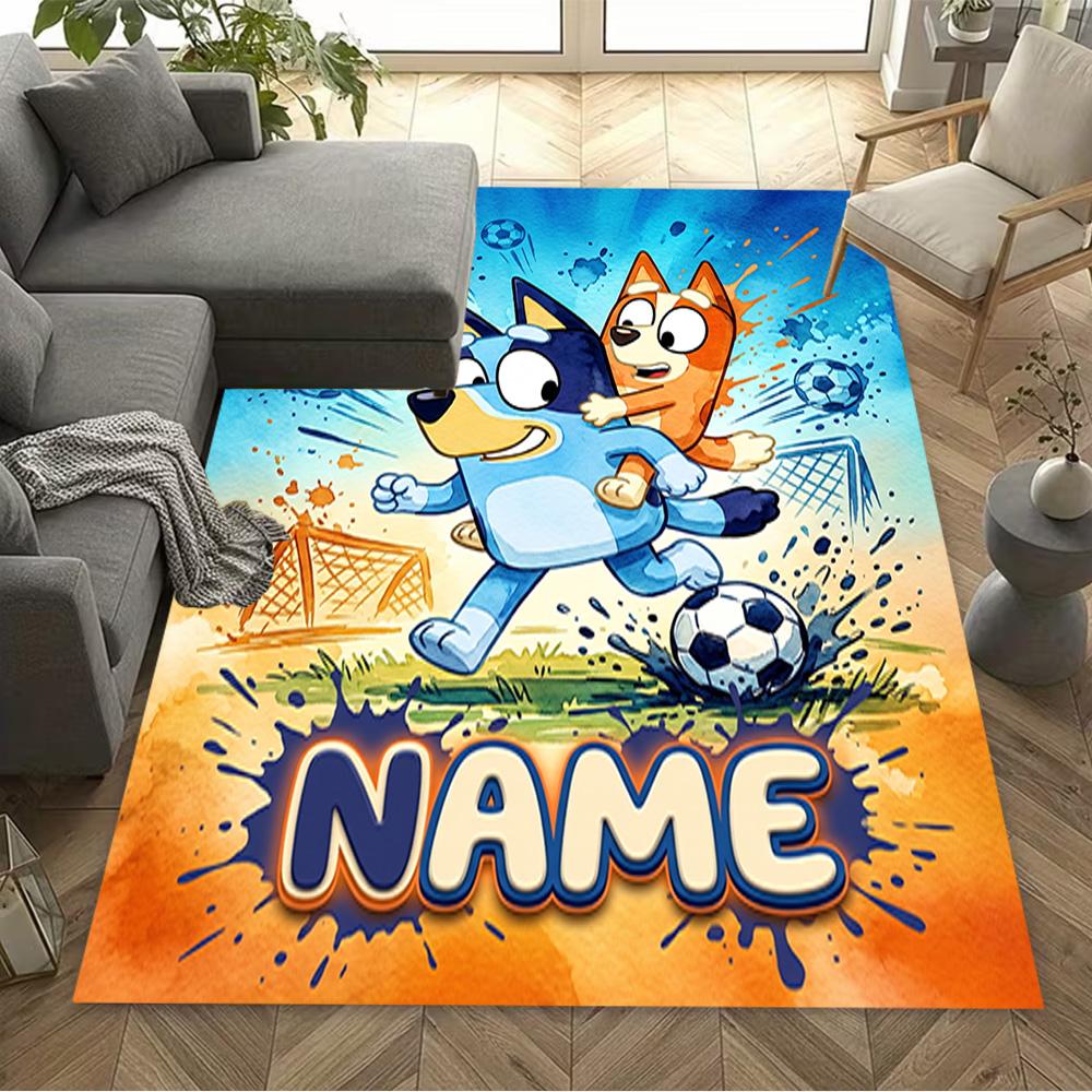 Winter Sports Celebration Customize Your Name Floor Rug Office Rug Design for Decorate room Living Rooms Balcony Game Room Anti-slip Rug