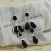 Black Onyx Earring, Multi Stone Earring, 925 Sterling Silver Bezel Earring, Gift for Girls, Handmade Earring, December Birthstone Earring