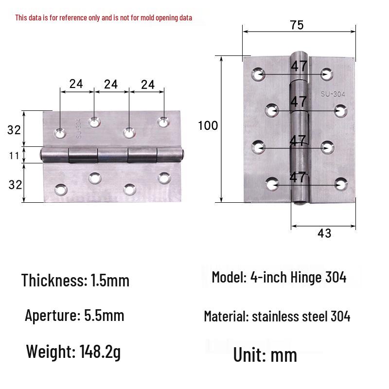 Anwang Stainless Steel Silent Hinge for Cabinets and Windows