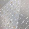 Gold Silver Stamped Starlight Laser Glitter Star Bronzing  Relief Nail Art Decorations Stickers Manicure Decals