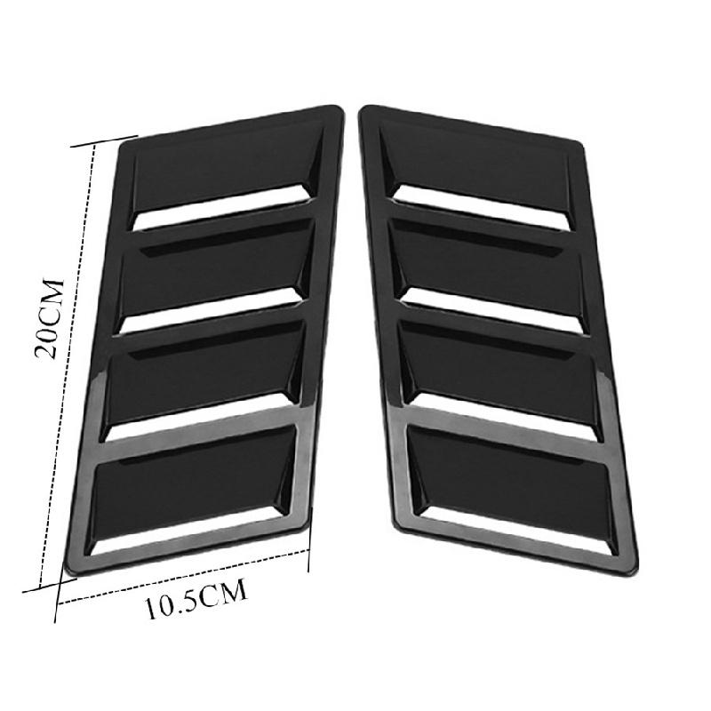1 Pair Universal Car Front Hood Air Intakes, Vent Gills, Decorative Hood Cover, Air Intake, Glossy Black