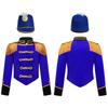 Girls Circus Ringmaster Costume Set with Jacket Hat Stand Collar Long Sleeve Fringe Epaulet