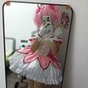 Anime Ragazza Magica Kaname Madoka Costume Cosplay Kawaii Lolita Festa Halloween Vestito Rosa Parrucca Idol Puella Magi Madoka Abbigliamento
