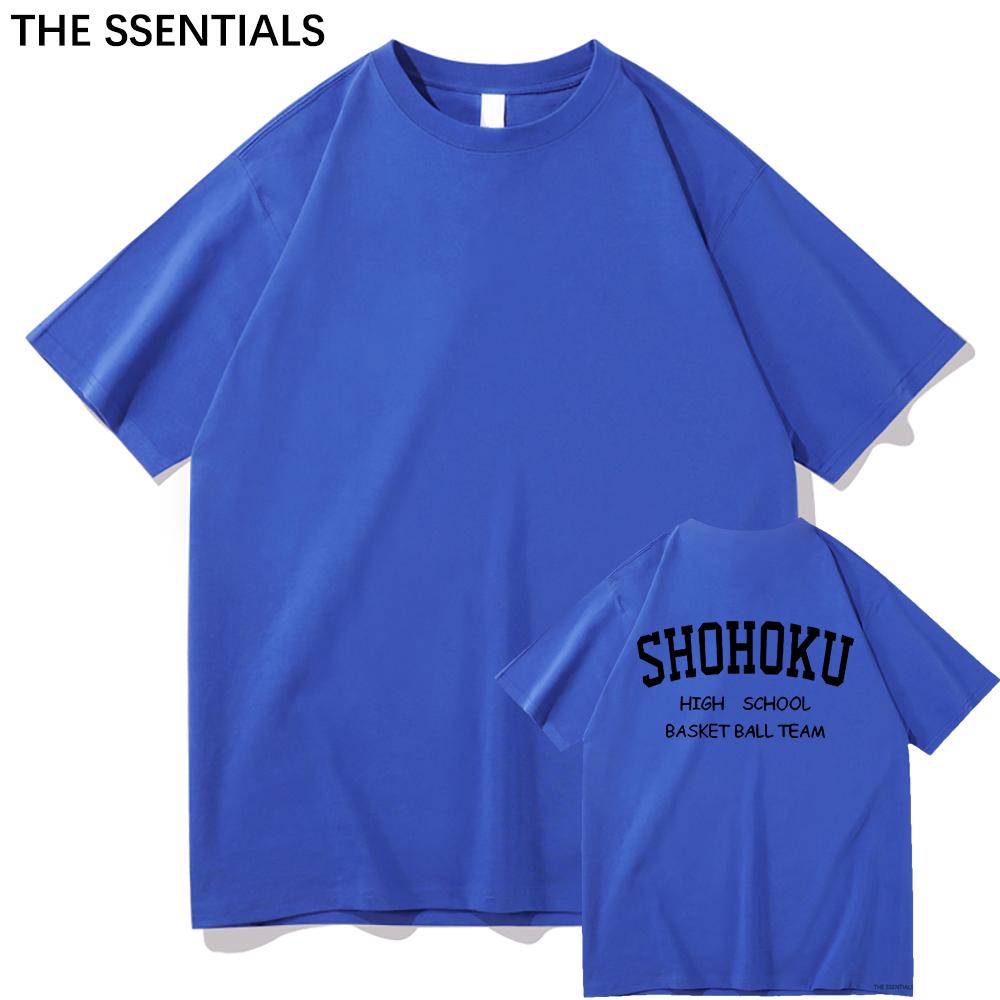 Anime Slam Dunk T Shirt Unisex /Women Harajuku Graphic Hanamichi Tshirt Unisex Unisexga Cartoon Aesthetic Letter Print Cotton Tee Shirt