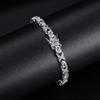 Four-prong setting zircon tennis bracelet - egg-shaped hand jewelry, fashion design