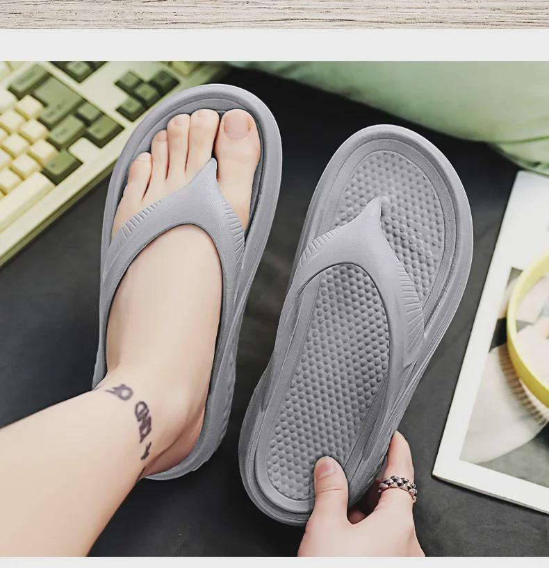 Men's Outdoor EVA Soft Flip Flops - Large Size Fashion Beach Sandals