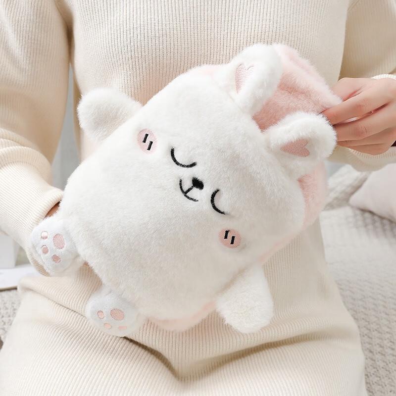 Cute Rabbit Plush Hot Water Bottle Hand Warmer