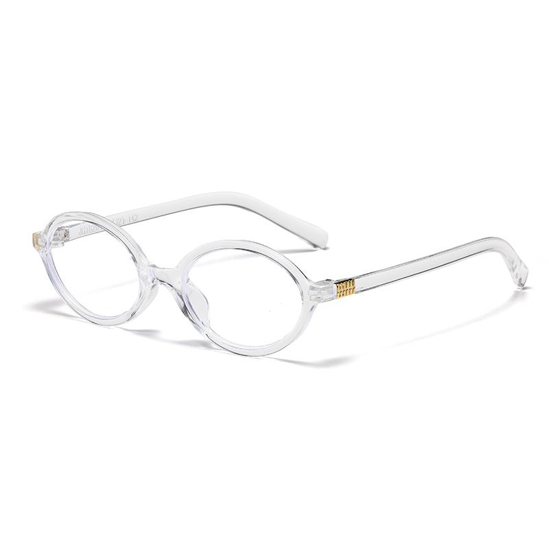 Y2K Oval Anti Blue Light Blocking Glasses Women's Clear Anti Radiation Filter Glasses Anti Radiation Eyeglass