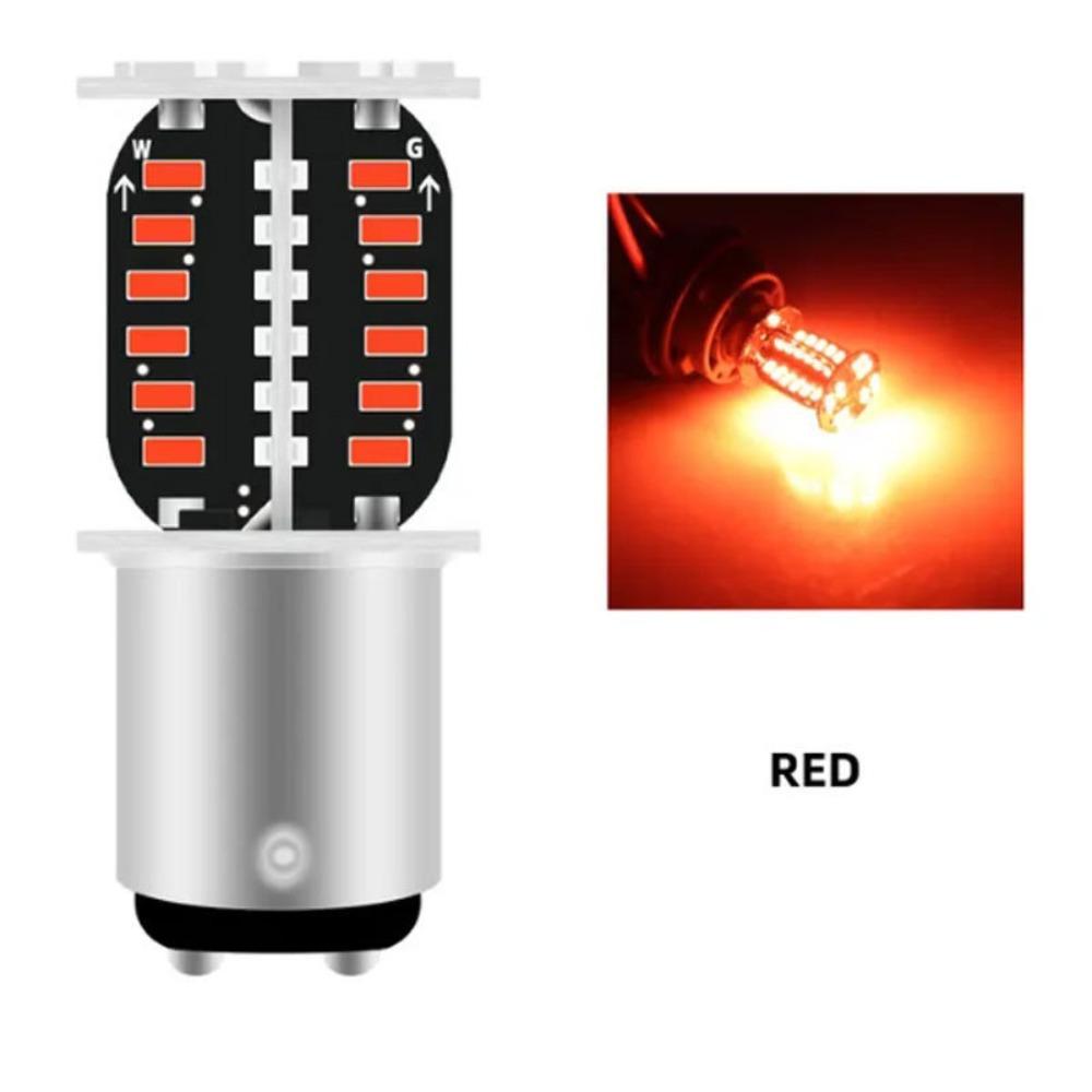 64SMD Strobe Brake Light 1157 LED Easy To Install Motorcycle Turn Signal Tail Lamp Long-life Rotating Explosion Flash