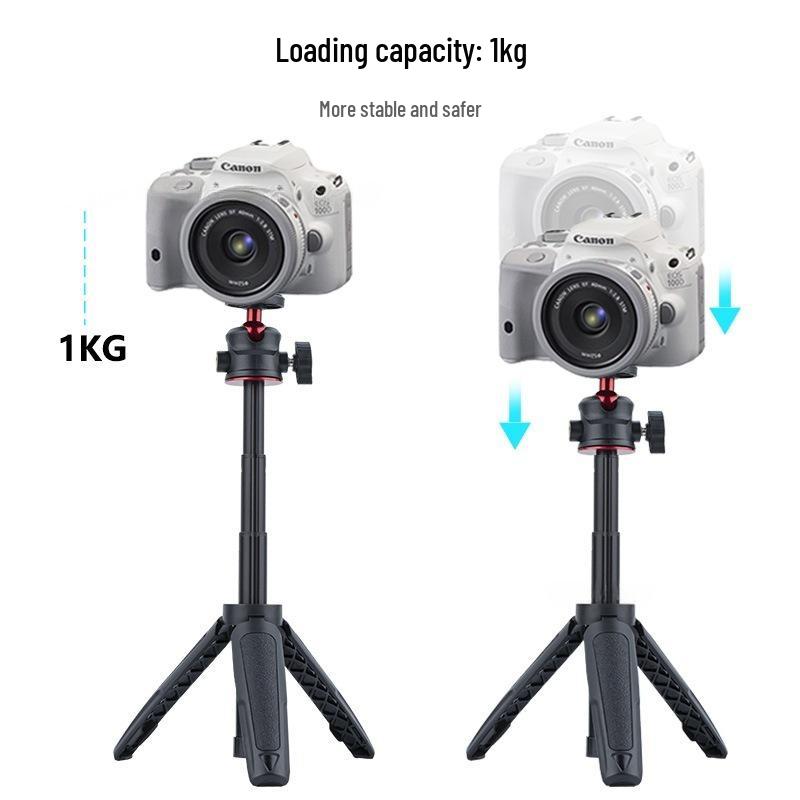 Compact Extendable Aluminum Tripod for Camera and Mobile, Handheld Photo & Selfie Stick