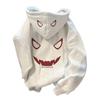 Retro printing 2025 season niche trendy brand fleece thickened men's hooded sweater women