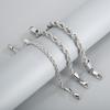 20/21/22cm Stainless Steel Twisted Rope Link Chain for Men Stainless Steel Wrist Jewelry