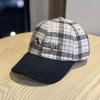Face Showing Small Corduroy Baseball Cap Deepens and Widens Big Face Peaked Cap Ankora Red Male and Female Couple