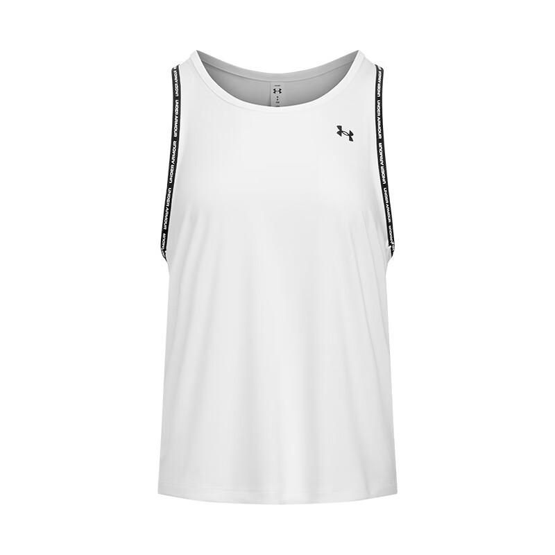 Under Armour TechKnockout SS25 Tank Top Women s White/Black 1389851-100 MD