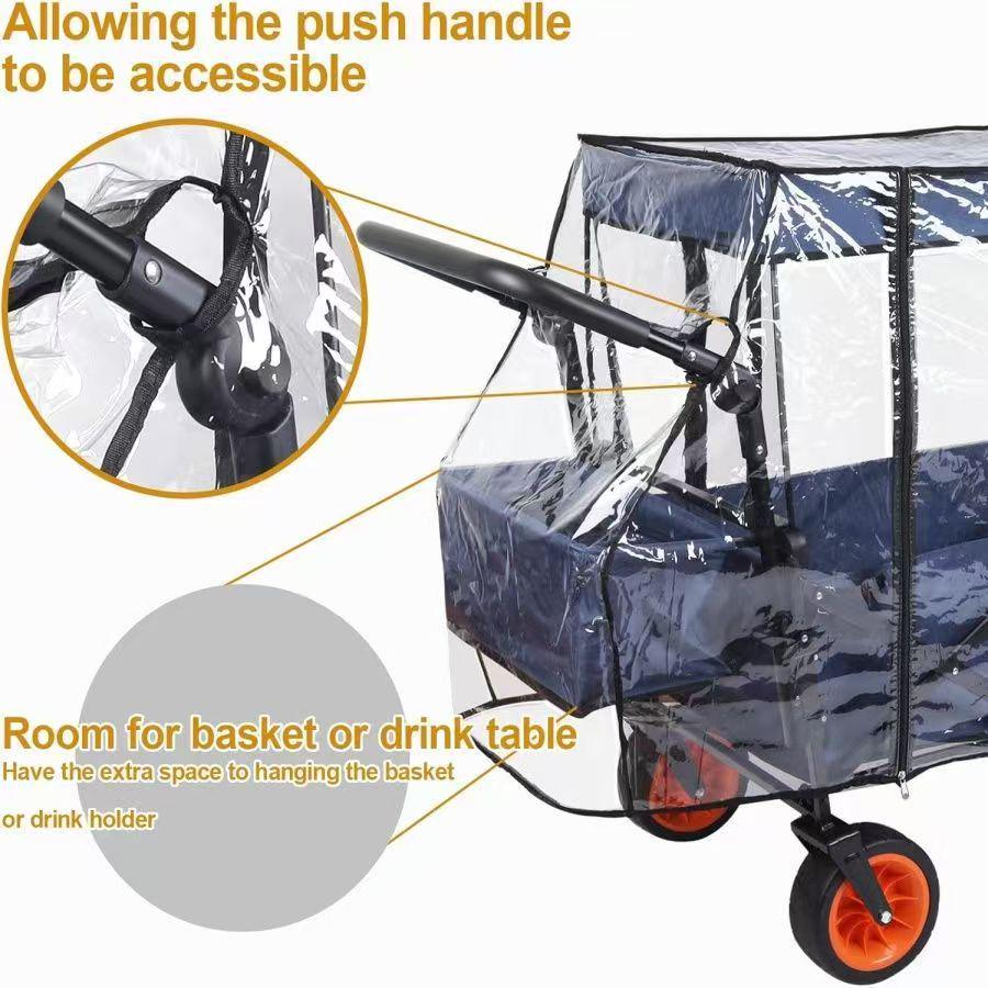 Universal Cover for Stroller/RV Handcart: Windproof, Sunshade, Rain & Dust Protection