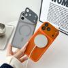 Metal Lens Holder Magnetic For  Case For For Iphone 17 16 Plus 1 14 13 12 Pro Max Wireless Charging Acrylic Hard Back Cover