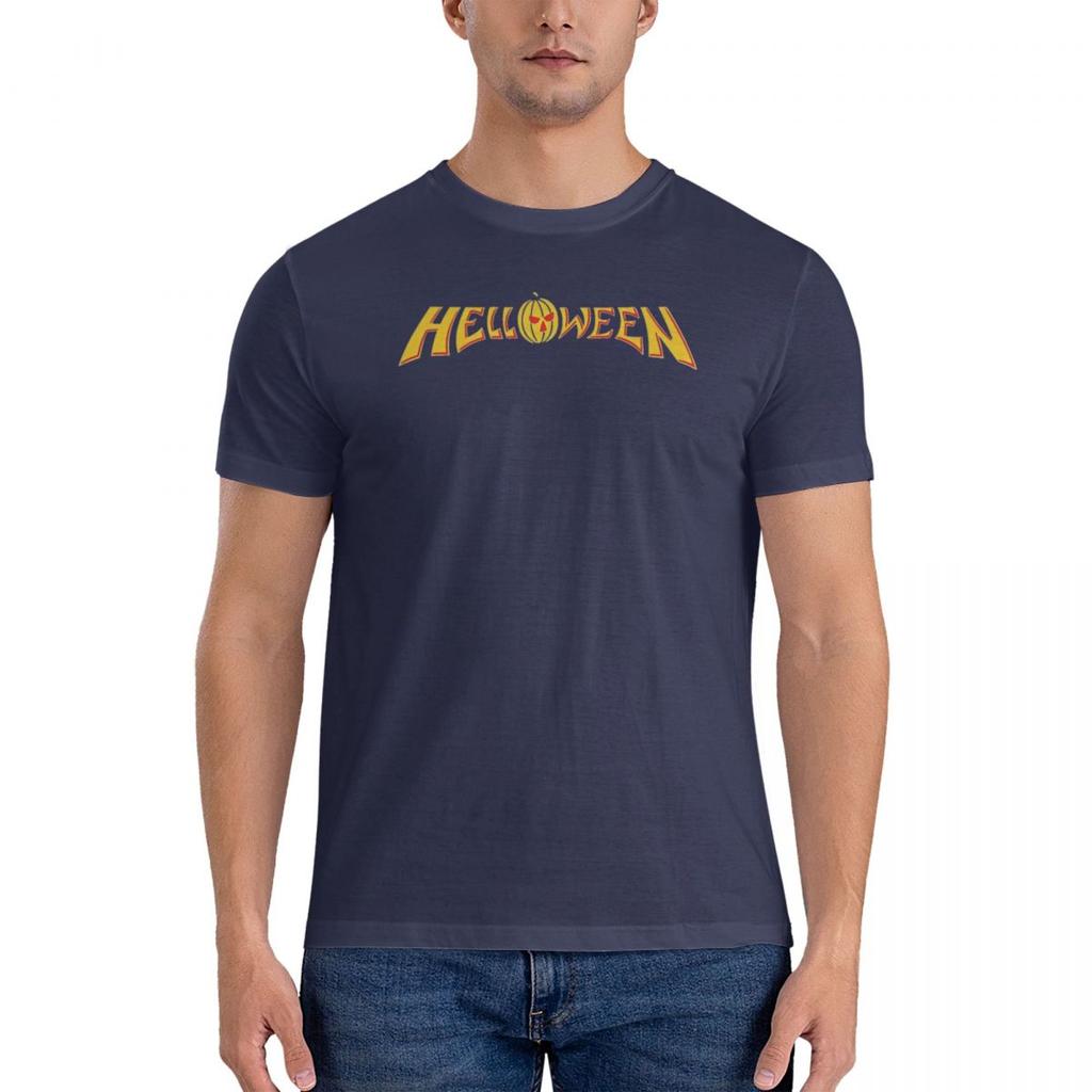 Oversized T-Shirt The Helloween Band Portrait 100 Cotton T-Shirts Hip Hop Tee Shirt for Men's Summer Y2K Retro Short Sleeve Tees