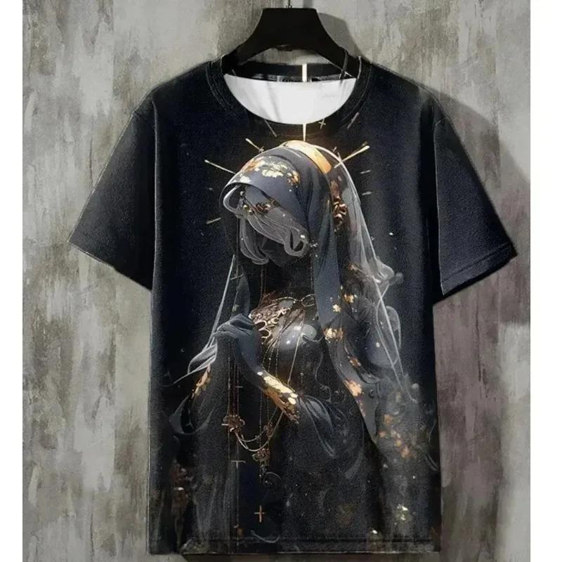 

Новая футболка унисекс с 3D-принтом и элементами аниме, свободная, с короткими рукавами, мужская и женская одежда, уличный топ 6XL