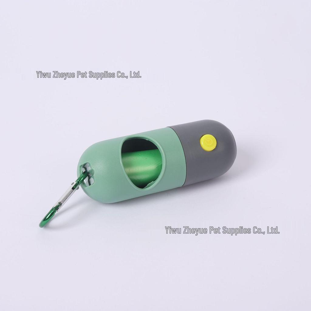 LED Dog Poop Scooper with Biodegradable Trash Bags - Portable ABS Plastic Pet Supply