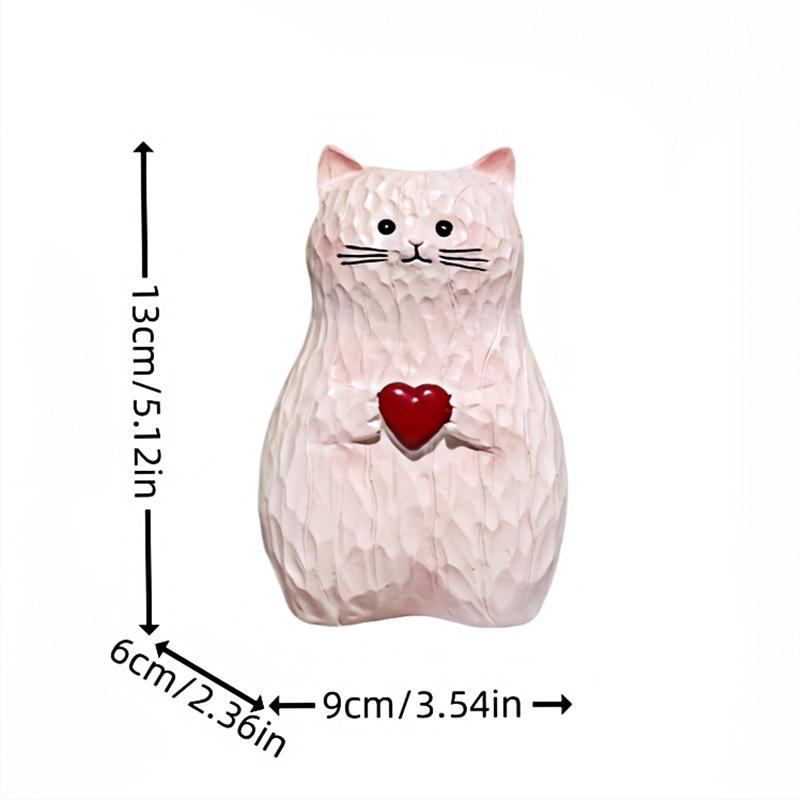1PC Home Decor Funny Cat Shape Exquisite Ornaments Cat Lover Gifts Vase Small Sculpture Flower Pot Multifunctional 13x6x9cm