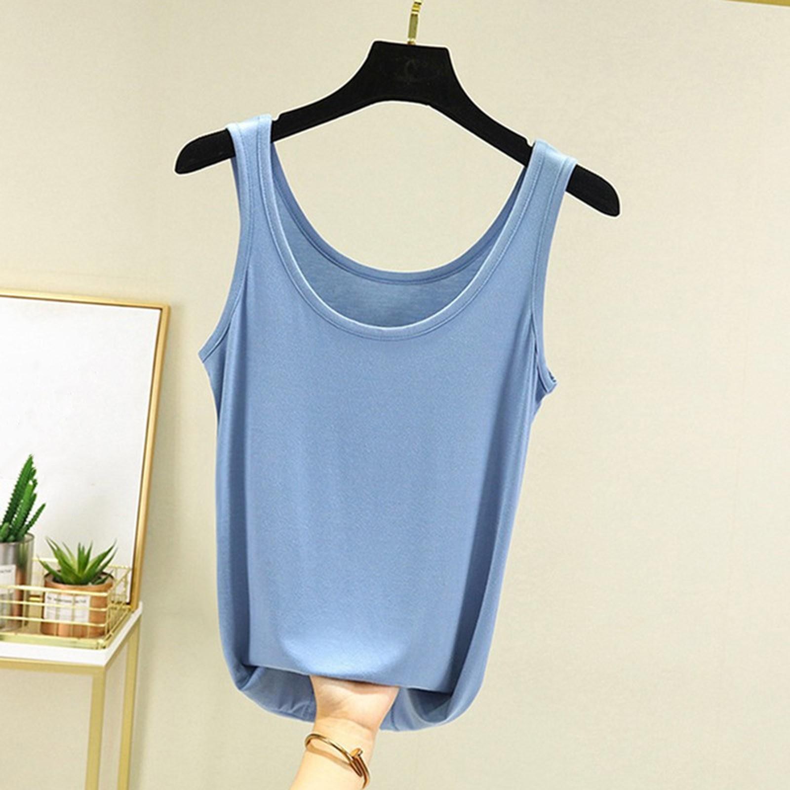 

Женский однотонный жилет с U-образным вырезом, свободный и удобный, без рукавов, на подтяжках L