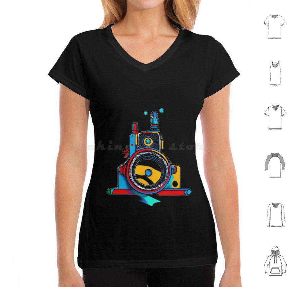Fotografia T Shirt 6xl Cotton Cool Tee Fotografia Magliette Retro Film Sculpture Cinema Fotografia Vintage Camera Hasselblad