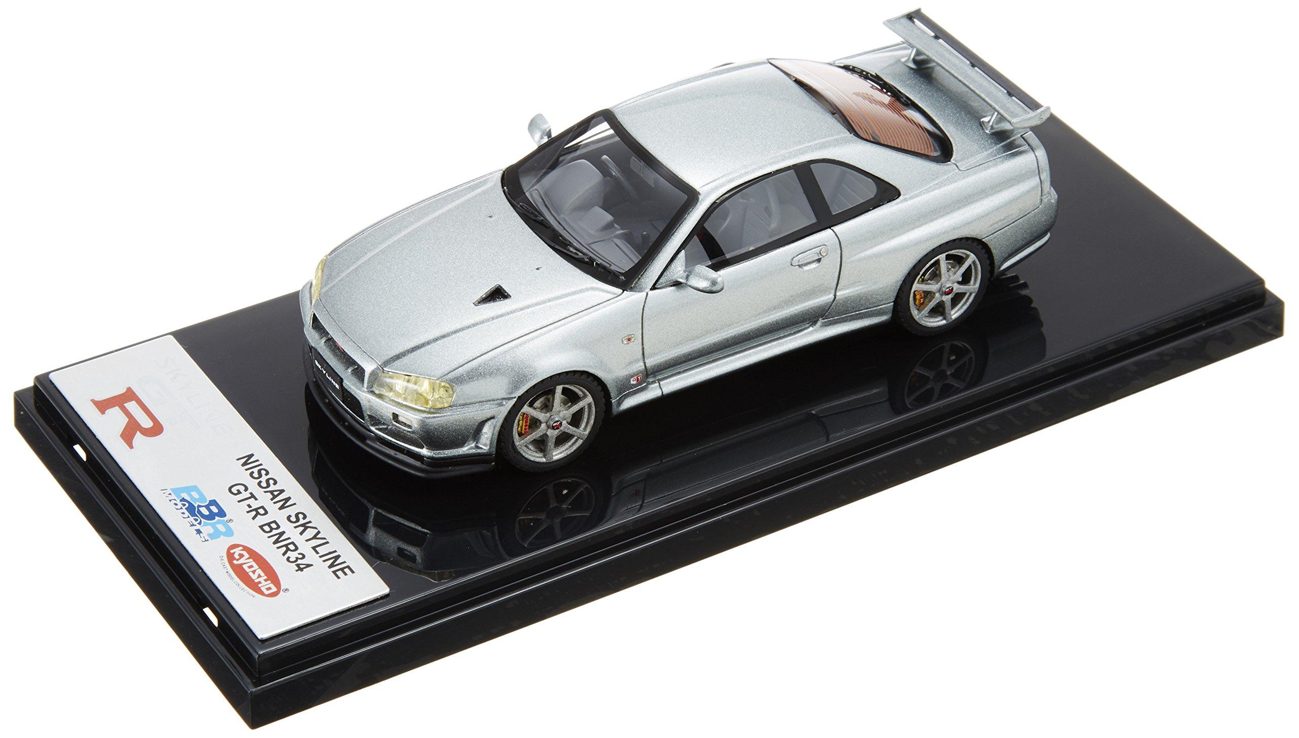 

Kyosho Original Nissan Skyline R34 Silver Готовый продукт 1/43 (ББР) / серебряный