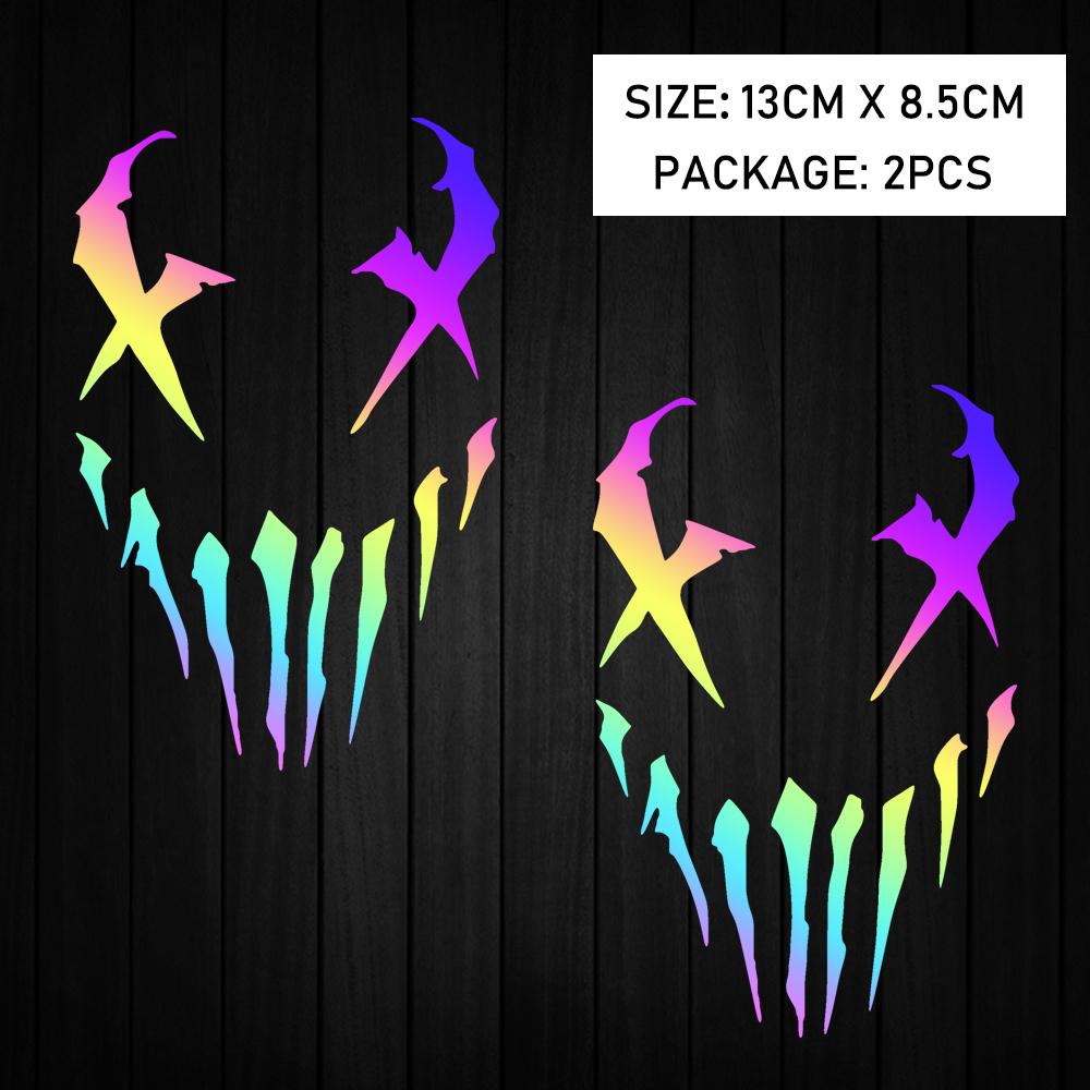 Motocyklové nálepky Reflexní nálepka na auto Vzor ďábla Nálepky Dekorace Moto Karoserie Čelní sklo Helma Pro Honda CB650R XADV