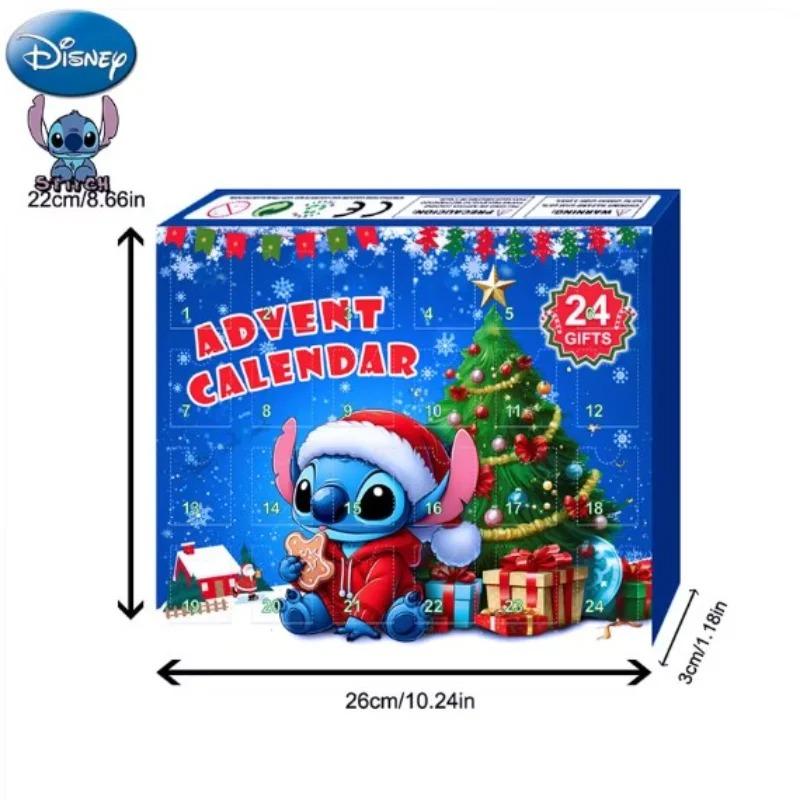Stitch Advent Calendar Box Lilo Stitch Blind Box 24 Day Model Anime Figure Countdown Calendar Ornament Christmas Gifts cm