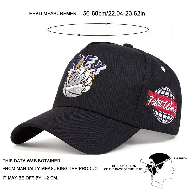 Unisex Kšiltovka s výšivkou medvědí tlapky na basketbal Pánská outdoorová rybářská čepice Módní bavlněné kreslené klobouky Golfové čepice