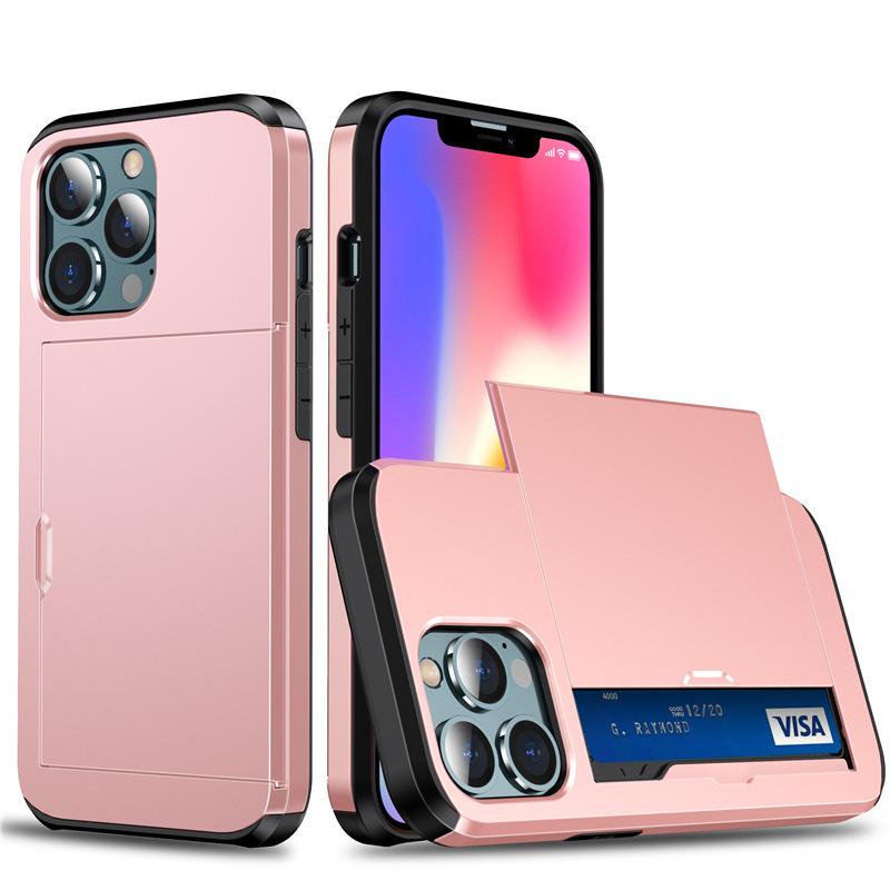 Applicable to iPhone17ProMax mobile phone case, Apple 16 card slider cover armor Samsung S25 armor Note20