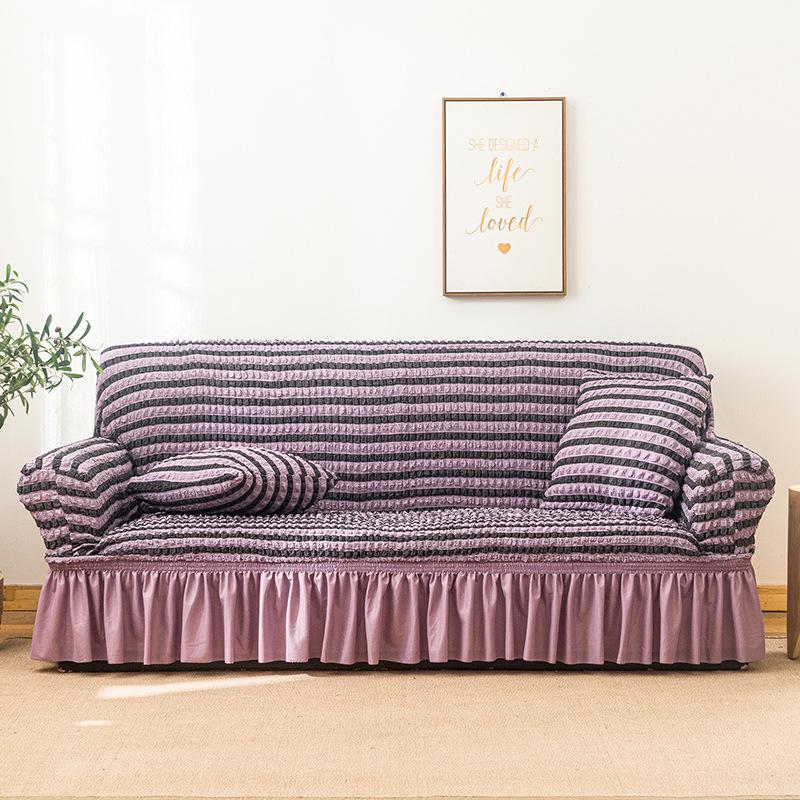 Anti-Slip Lace Gauze Sofa Cover - Thickened, Dustproof, All-Season Protection