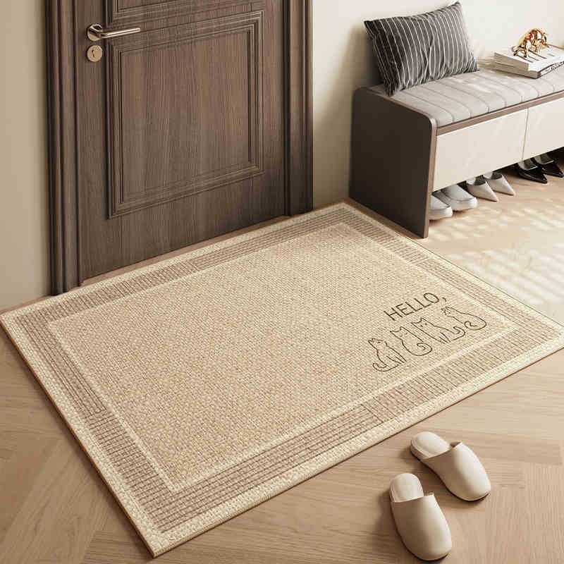 

Льняной коврик у входа, легкий роскошный тканый ковер, коврик у входа в стиле ваби-саби, японский противоскользящий коврик у входа 120 * 150cm