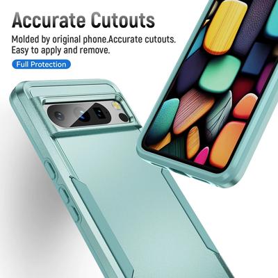 Google Pixel 8 Pro Pixel8 Pixel7A Pixel 6 7 Pro 7A 6A Pixel6a Pixel6 Pixel7 Anti-vuruş Coque için darbeye dayanıklı 2'si 1 arada Zırh Kılıfı