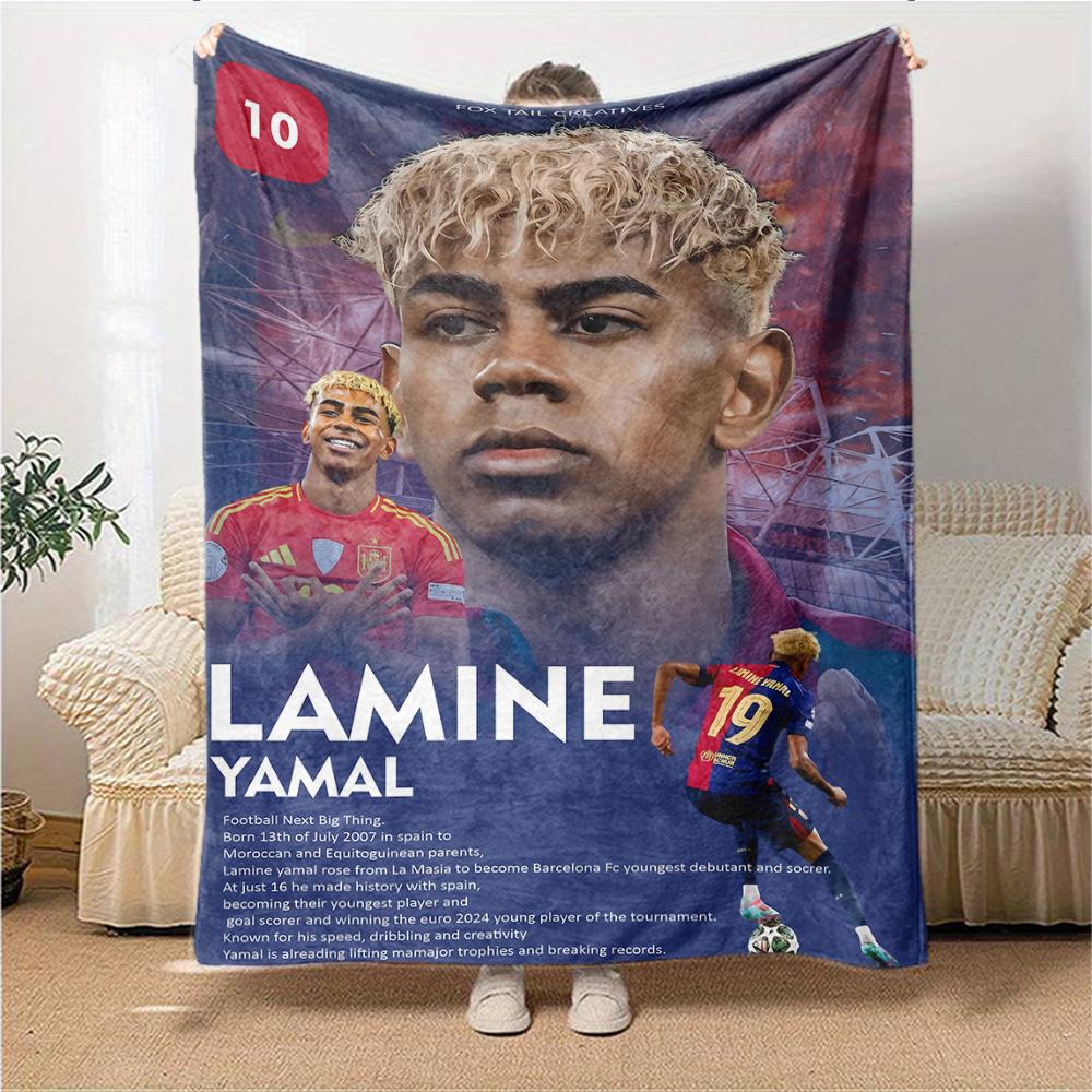 Lamine Yamals `Ugunīgais brīdis` apdrukāta flaneļa