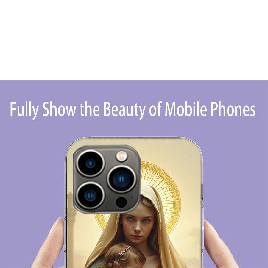 The Virgin Mary and the Baby Phone Case For Iphone 17 Air 15 Pro 14 Plus 16 Pro Max 17E 16E 12 13 Mini 11 Cover Cute Fundas