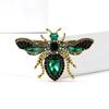 Stylish Rhinestone Bee Brooches for Women Unisex Crystal Glass Insect Pins Event Funny Luxury Gifts New Year Friends Decoration
