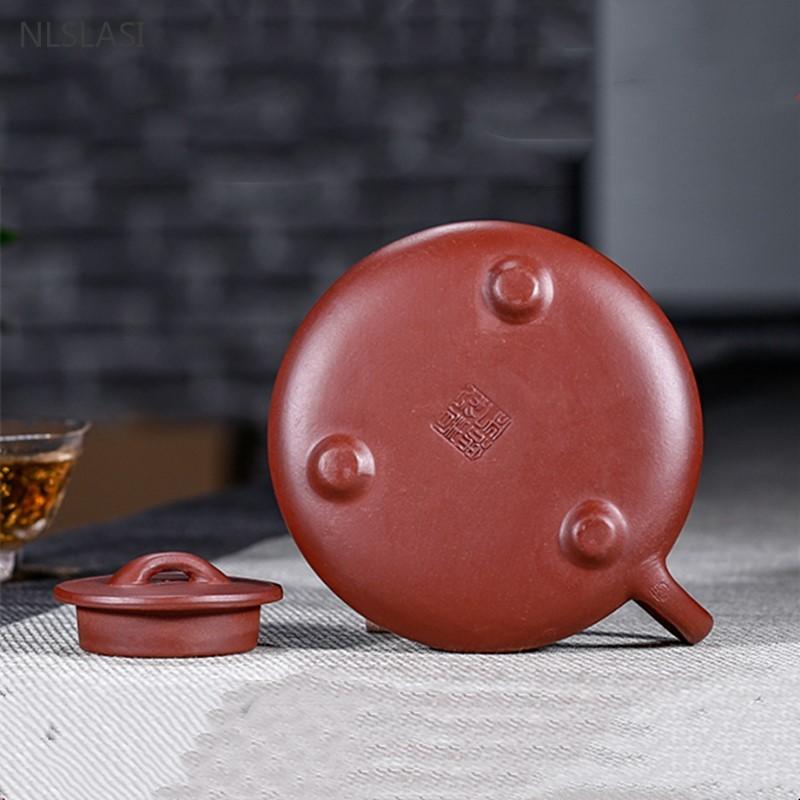 150ml Purple Clay Tea Pot Handmade Beauty Stone Scoop Kettle Raw Ore Dahongpao Filter Teaware Zisha Tea Set