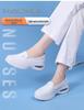 Damen Schwesternschuhe - Weich, Atmungsaktiv, Rutschfest, Bequem, Flacher Absatz, Luftpolster, Höhenerhöhend, Echtes Rindsleder für Medizinische Arbeit