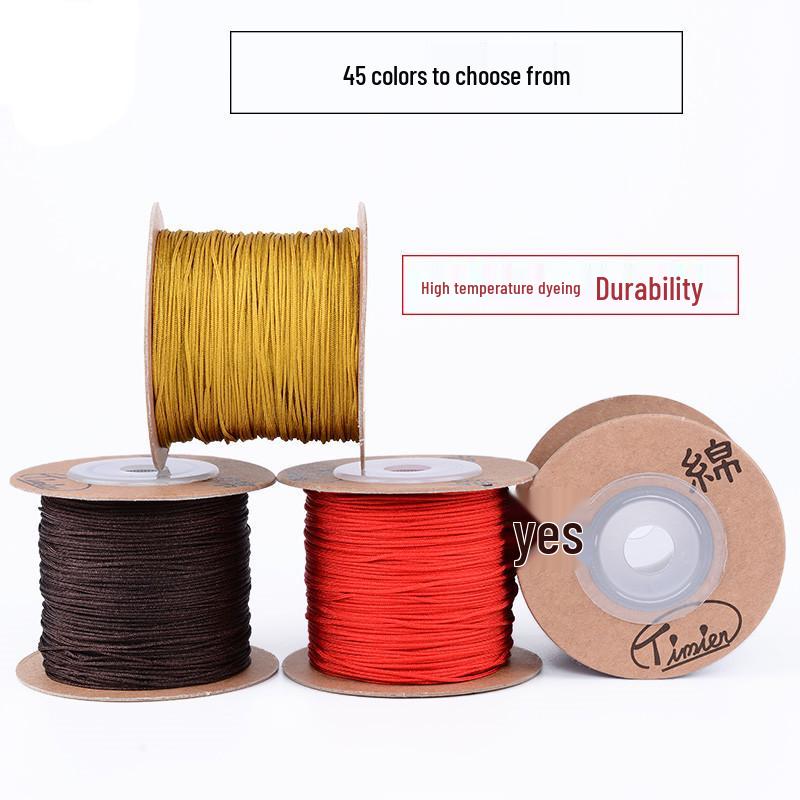 

Тайваньский вязальный шнур №. 71-72: Нефрит DIY Ювелирные изделия, Китайский узел, Вэньвань, Буддийские бусины, Браслет Красный шнур. No. 71